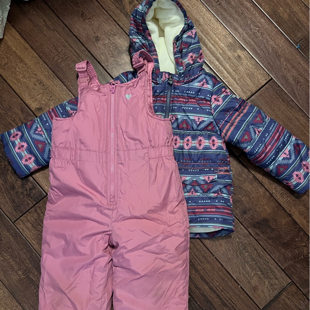 Oshkosh snowsuit set girls 5T